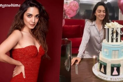 Kiara Advani kisses Sidharth Malhotra during birthday celebration at home; observe his miniature representation on the cake.