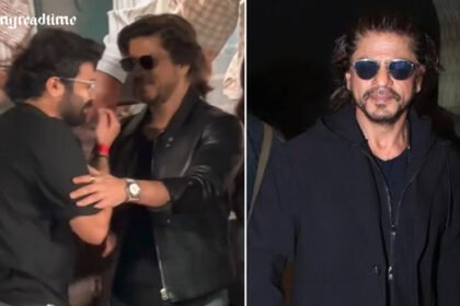 Shah Rukh Khan soothes overwhelmed, shivering fan at Dunki fan meet.