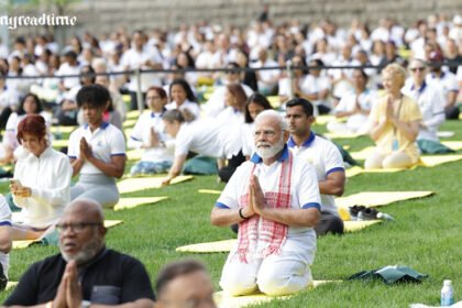 Gujarat achieves Guinness Record for conducting large-scale Surya Namaskar; PM Modi showers compliments.